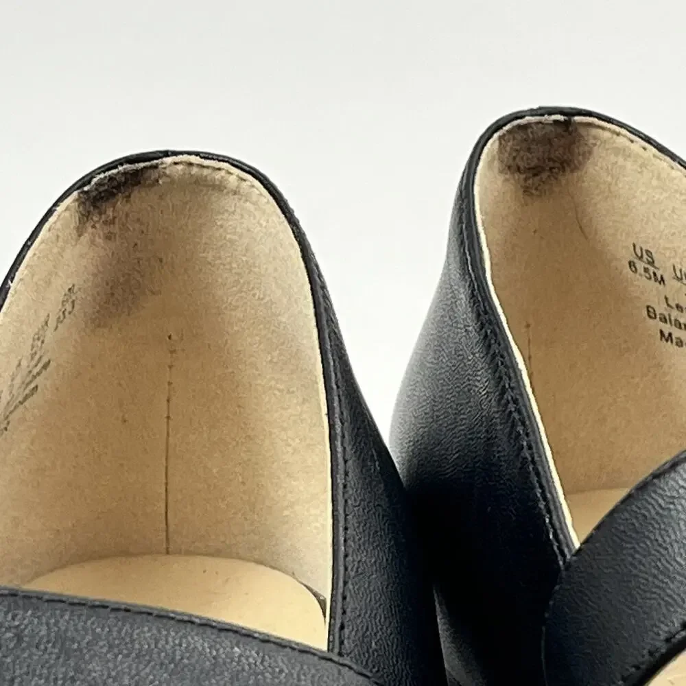 27 Edit Naturalizer Womens Carter Mary Jane Flats Sz6.5 M Black Leather Buckle